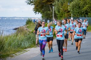 Glücksburg, 6. August 2022. Der traditionelle Frauen-Lauf am Vorabend gehört auch beim 20. Ostseeman Triathlon Glücksburg zum Programm.